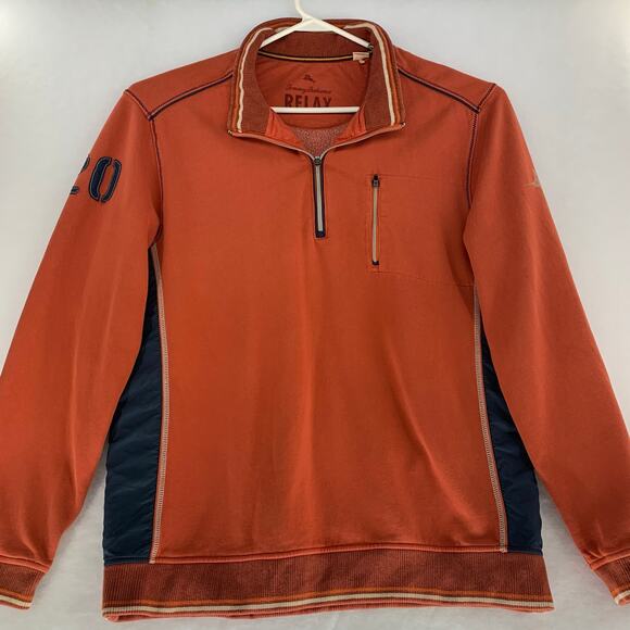 Tommy Bahama Relax Mens Orange Blue Pullover Size XL - Picture 1 of 16